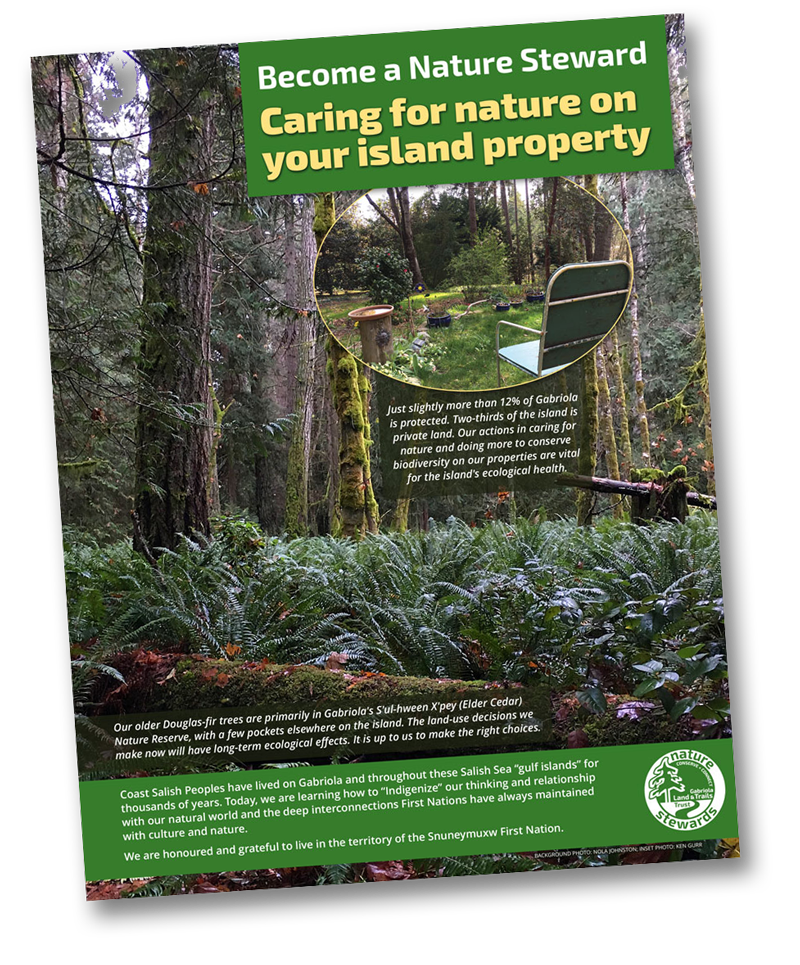 Photo of Nature Stewards "Caring for nature on your island property" brochure