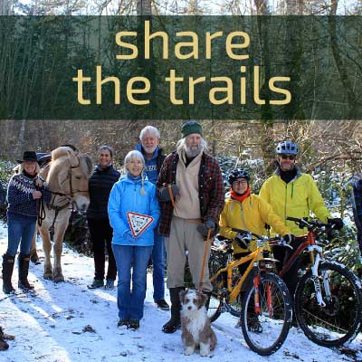 Link box text: share the trails