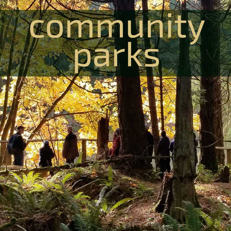 Link box text: community parks